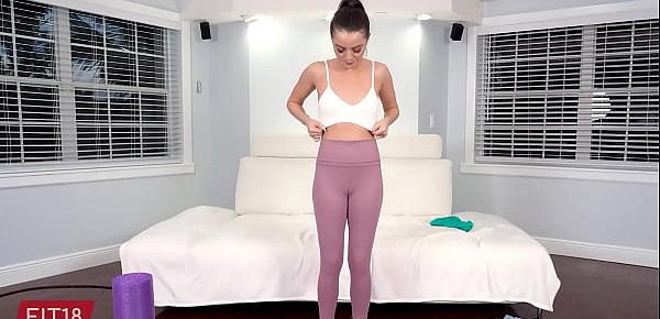  FIT18 - Kylie Quinn - POV Casting of Stunning And Skinny Teen In Yoga Pants